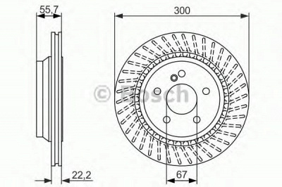 BOSCH 0986479655 -  Тормозной диск