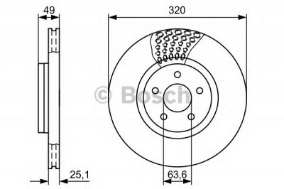 BOSCH 0986479660 -  Тормозной диск
