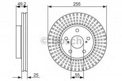 BOSCH 0986479663 -  Тормозной диск
