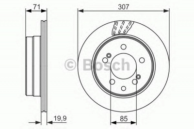BOSCH 0986479665 -  Тормозной диск