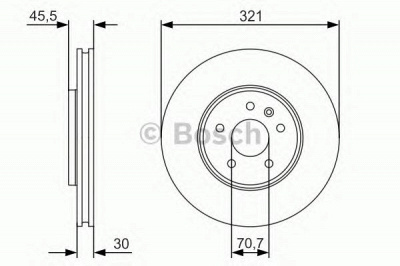 BOSCH 0986479667 -  Тормозной диск