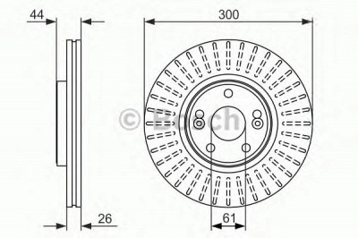 BOSCH 0986479668 -  Тормозной диск