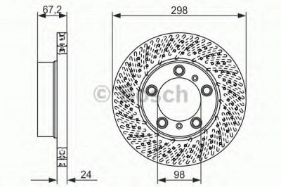 BOSCH 0986479674 -  Тормозной диск