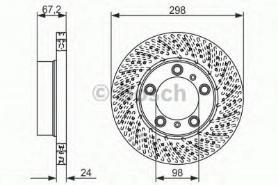 BOSCH 0986479675 -  Тормозной диск