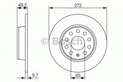 BOSCH 0986479677 -  Тормозной диск