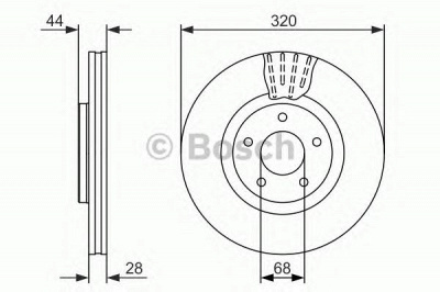 BOSCH 0986479679 -  Тормозной диск