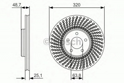 BOSCH 0986479680 -  Тормозной диск
