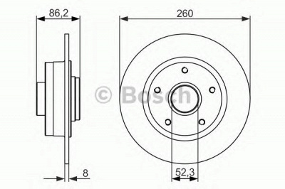 BOSCH 0986479684 -  Тормозной диск