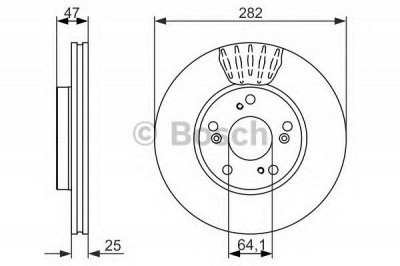 BOSCH 0986479686 -  Тормозной диск