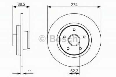 BOSCH 0986479695 -  Тормозной диск