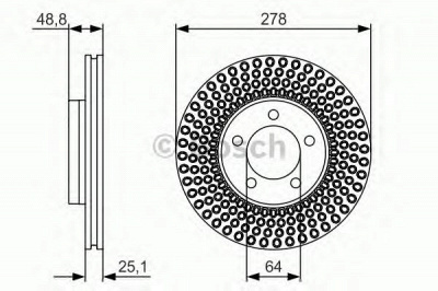 BOSCH 0986479699 -  Тормозной диск