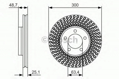 BOSCH 0986479701 -  Тормозной диск