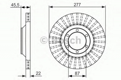 BOSCH 0986479702 -  Тормозной диск