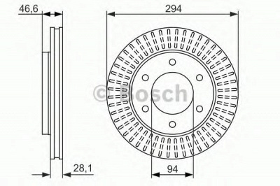 BOSCH 0986479704 -  Тормозной диск