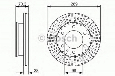 BOSCH 0986479711 -  Тормозной диск
