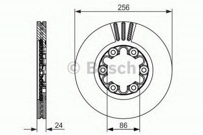 BOSCH 0986479712 -  Тормозной диск