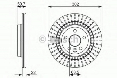 BOSCH 0986479713 -  Тормозной диск