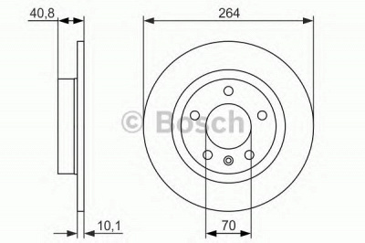BOSCH 0986479715 -  Тормозной диск