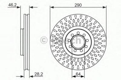 BOSCH 0986479718 -  Тормозной диск