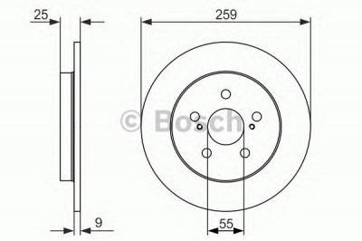 BOSCH 0986479721 -  Тормозной диск
