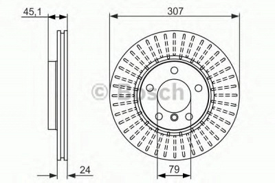 BOSCH 0986479726 -  Тормозной диск