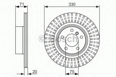 BOSCH 0986479727 -  Тормозной диск