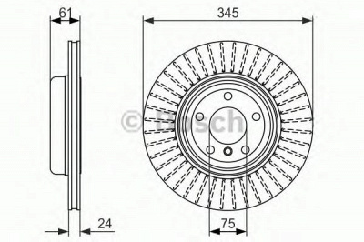 BOSCH 0986479729 -  Тормозной диск