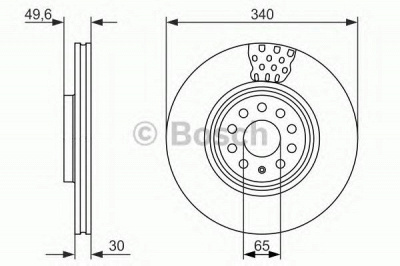 BOSCH 0986479734 -  Тормозной диск