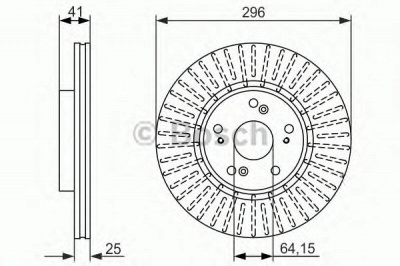 BOSCH 0986479744 -  Тормозной диск