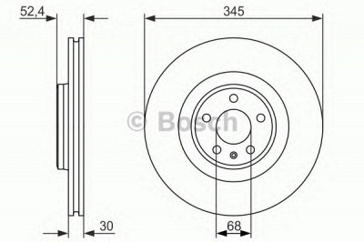 BOSCH 0986479747 -  Тормозной диск