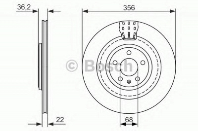 BOSCH 0986479749 -  Тормозной диск