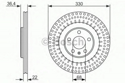 BOSCH 0986479750 -  Тормозной диск