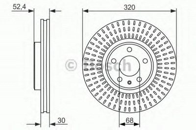 BOSCH 0986479753 -  Тормозной диск