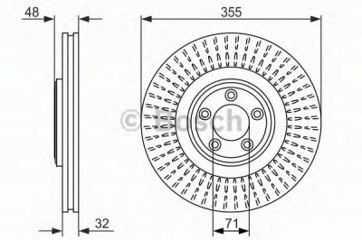 BOSCH 0986479754 -  Тормозной диск
