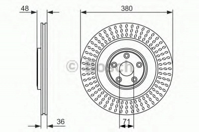 BOSCH 0986479755 -  Тормозной диск