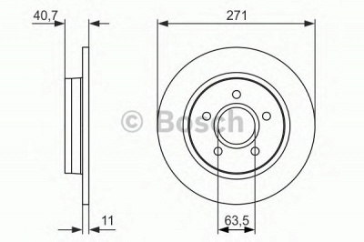 BOSCH 0986479763 -  Тормозной диск