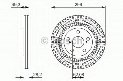 BOSCH 0986479768 -  Тормозной диск