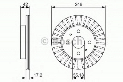 BOSCH 0986479769 -  Тормозной диск