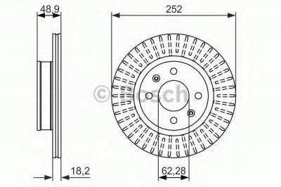 BOSCH 0986479770 -  Тормозной диск