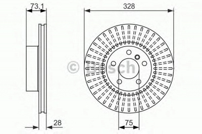 BOSCH 0986479771 -  Тормозной диск