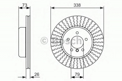 BOSCH 0986479773 -  Тормозной диск