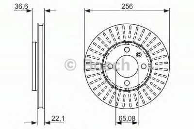 BOSCH 0986479776 -  Тормозной диск