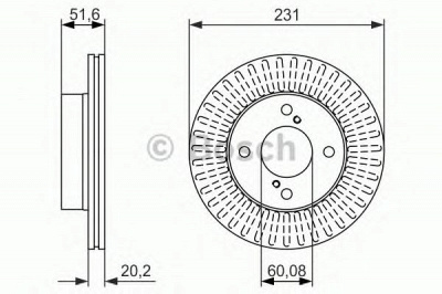 BOSCH 0986479778 -  Тормозной диск