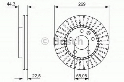 BOSCH 0986479779 -  Тормозной диск