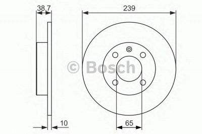BOSCH 0986479824 -  Тормозной диск