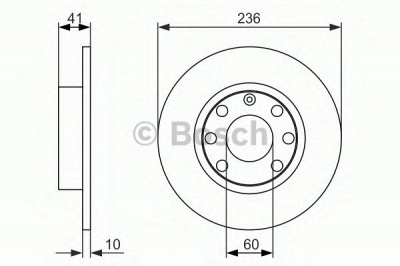 BOSCH 0986479829 -  Диск тормозной