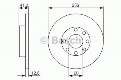 BOSCH 0986479830 -  Тормозной диск