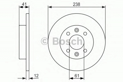 BOSCH 0986479831 -  Тормозной диск