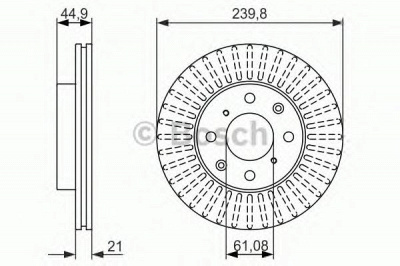 BOSCH 0986479832 -  Тормозной диск