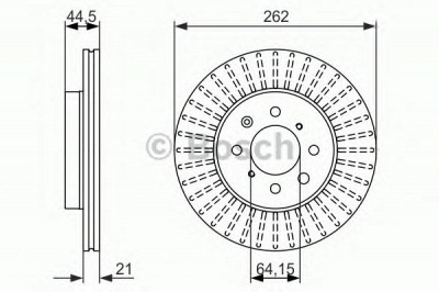 BOSCH 0986479838 -  Тормозной диск